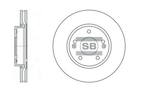 SD1036 Hi-Q (SANGSIN) Тормозной диск