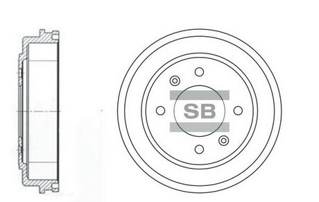 SD1039 Hi-Q (SANGSIN) Барабан задний тормозной ELANTRA00- (Hi-Q)