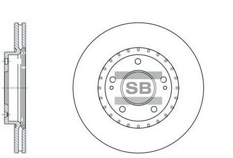SD1071 Hi-Q (SANGSIN) Тормозной диск
