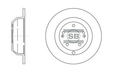 SD1072 Hi-Q (SANGSIN) Тормозной диск