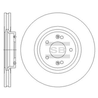 SD1075 Hi-Q (SANGSIN) Тормозной диск