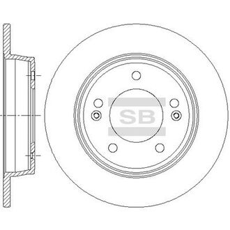 SD1085 Hi-Q (SANGSIN) Тормозной диск
