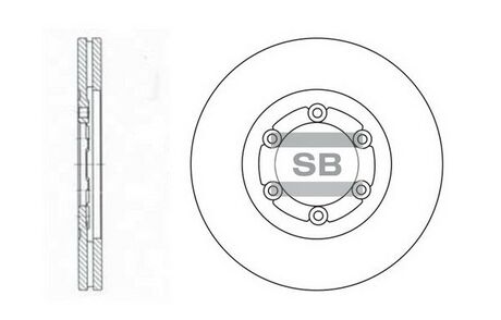 SD2008 Hi-Q (SANGSIN) Диск тормозной