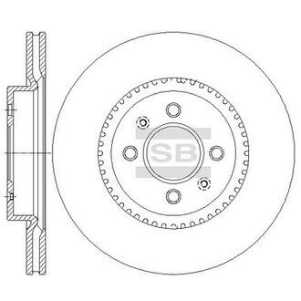 SD2043 Hi-Q (SANGSIN) Диск тормозной