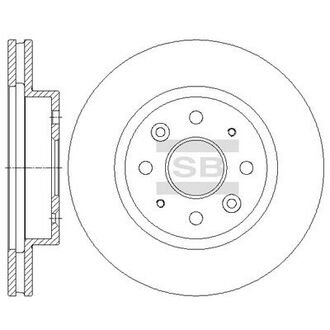 SD2044 Hi-Q (SANGSIN) Диск тормозной KIA RIO II (пр-во SANGSIN)