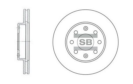 SD3001 Hi-Q (SANGSIN) Тормозной диск