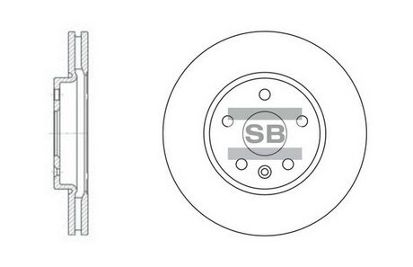 SD3031 Hi-Q (SANGSIN) Тормозной диск передний
