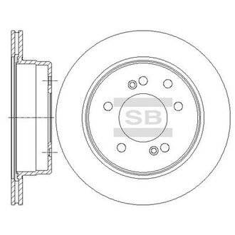 SD3043 Hi-Q (SANGSIN) Тормозной диск задний