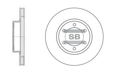 SD4004 Hi-Q (SANGSIN) Тормозной диск