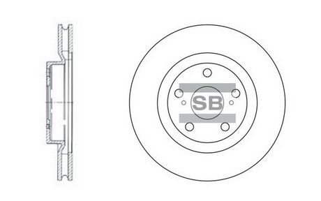 SD4021 Hi-Q (SANGSIN) Тормозной диск