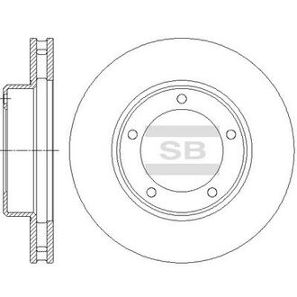 Диск тормозной toyota lexus lx470, prado, land cruiser передн. (sangsin) Hi-Q (SANGSIN) SD4037