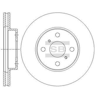 Тормозной диск Hi-Q (SANGSIN) SD4061