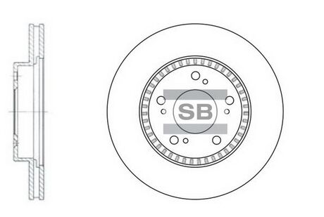 SD4101 Hi-Q (SANGSIN) Диск тормозной honda cr-v i hr-v 1.6 integra coupe 1.8 передн. (пр-во sangsin)