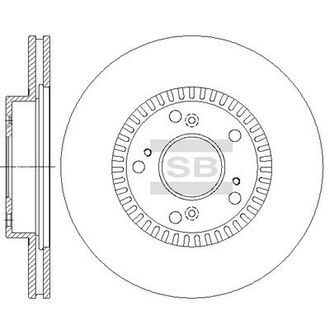 Диск тормозной HONDA CIVIC VII HATCHBACK (01-05) передн. (SANGSIN) Hi-Q (SANGSIN) SD4110