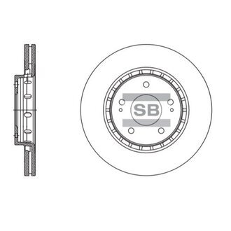 SD4329 Hi-Q (SANGSIN) Диск тормозной