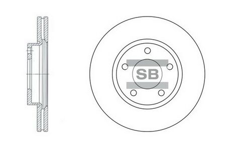 SD4401 Hi-Q (SANGSIN) Тормозной диск