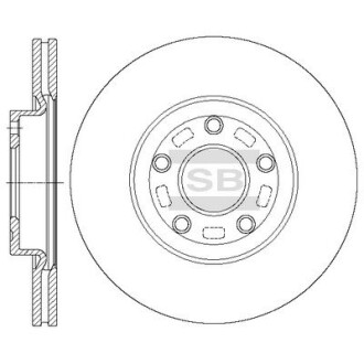 Диск гальмівний Hi-Q (SANGSIN) SD4428