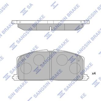 SP1105 Hi-Q (SANGSIN) Колодка торм. диск. toyota camry, corolla -95 передн. (пр-во sangsin)