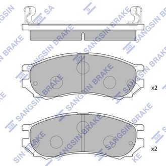 SP1128 Hi-Q (SANGSIN) Комплект гальмівних колодок - дискові