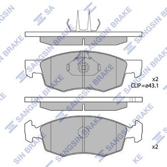 SP1198 Hi-Q (SANGSIN) Тормозные колодки