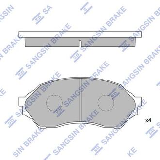 SP1227 Hi-Q (SANGSIN) Колодка торм. диск. mazda 323 f передн. (пр-во sangsin)