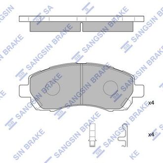 SP1228 Hi-Q (SANGSIN) Колодка торм. диск. subaru impreza,legacy, 1.6i,2.0i 16v 94.09-,99.04- передн. (пр-во sangsin)