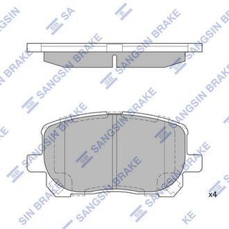 SP1373 Hi-Q (SANGSIN) Колодка торм. диск. toyota avensis verso 2.0d-4d 16v 01.08- передн. (пр-во sangsin)