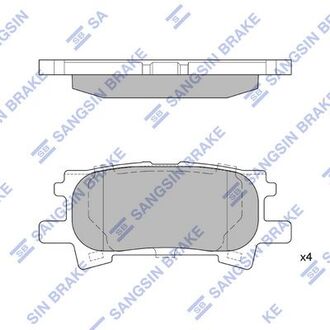 SP1385 Hi-Q (SANGSIN) Колодка торм. диск. lexus rx 03- задн. (пр-во sangsin)