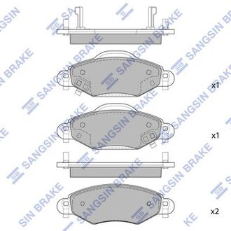 SP1419 Hi-Q (SANGSIN) Колодки дискового тормоза