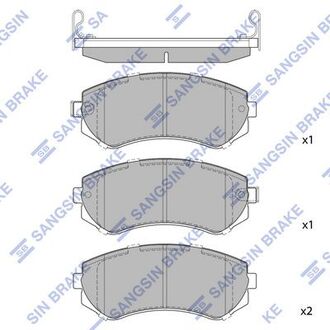 SP1492 Hi-Q (SANGSIN) Тормозные колодки