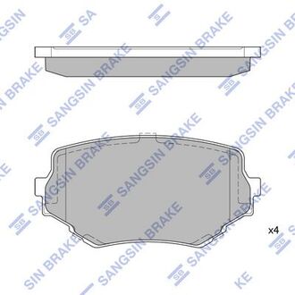 SP1535 Hi-Q (SANGSIN) Колодки дискового тормоза