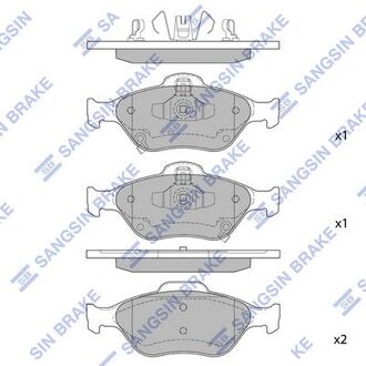 SP1632 Hi-Q (SANGSIN) Колодки тормозные дискові