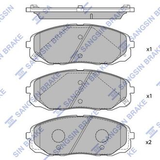 SP1688 Hi-Q (SANGSIN) Колодки дискового тормоза