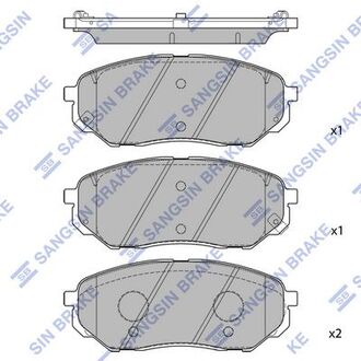 SP1690 Hi-Q (SANGSIN) Колодки дискового тормоза