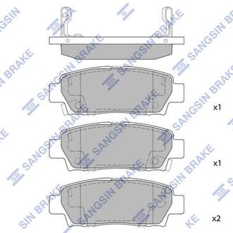 SP2022 Hi-Q (SANGSIN) Колодки дискового тормоза