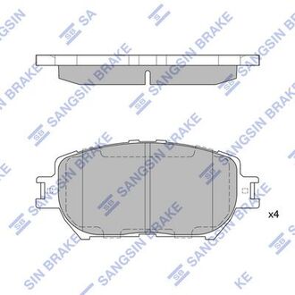 SP2037 Hi-Q (SANGSIN) Колодка торм. диск. toyota camry 2.0vvt-i, 2.4vvt-i ts, 3.0 v6 01- передн. (пр-во sangsin)