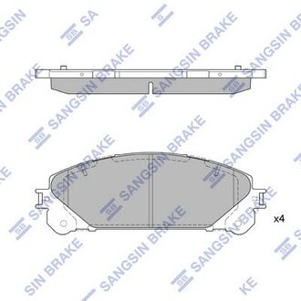 SP2137 Hi-Q (SANGSIN) Колодки дискового тормоза