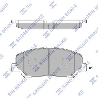 SP2183 Hi-Q (SANGSIN) Колодки тормозные дискові