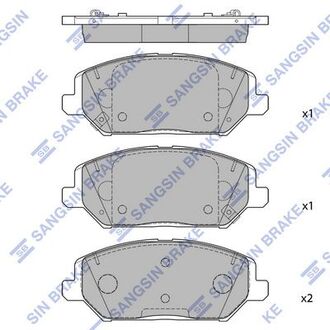 SP4242 Hi-Q (SANGSIN) Колодки тормозные дискові