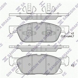 SP4251 Hi-Q (SANGSIN) Колодка гальм. диск. FORD EDGE 15 передня. (вир-во SANGSIN)