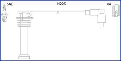 134672 HITACHI HITACHI FORD К-кт высоковольтных проводов Focus,Mondeo,Transit Connect 1.8/2.0