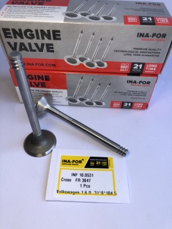 INF 10.0531 INA-FOR Клапан выпускной VW Golf 1.6D 81-; LT; T2 1.6D