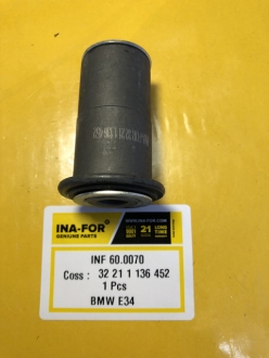 INF 60.0070 INA-FOR Сайлентблок маятникового рычага BMW E28 10/86-;E34;E24 9/86-