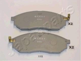 PA-115AF JAPANPARTS Комплект тормознх колодок, дисковой тормозной механизм