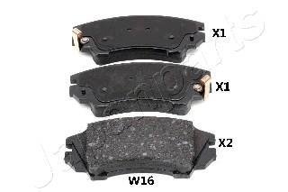 PAW16AF JAPANPARTS Колодки тормозные CHEVROLET P. MALIBU 2,0 D 12-