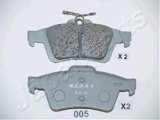 PP005AF JAPANPARTS Тормозные колодки, дискове гальмо (набір)