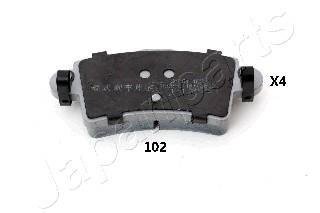 PP102AF JAPANPARTS Тормозные колодки, дискове гальмо (набір)