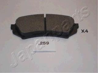 PP-259AF JAPANPARTS Тормозные колодки, дискове гальмо (набір)