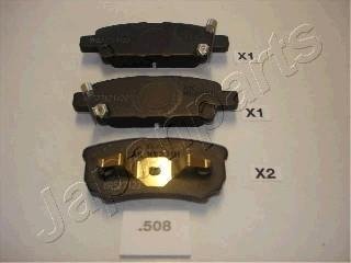 PP-508AF JAPANPARTS Тормозные колодки, дискове гальмо (набір)