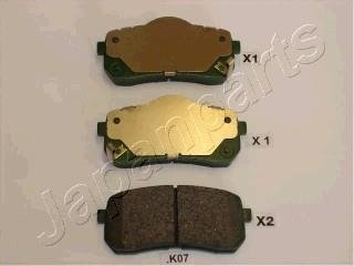 PPK07AF JAPANPARTS Тормозные колодки, дискове гальмо (набір)